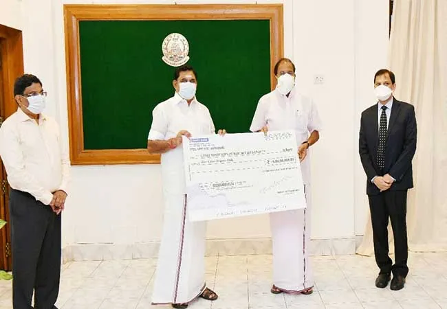 TNPFCL CORONAVIRUS PREVENTION FUND CM PALANISAMY MINISTER 