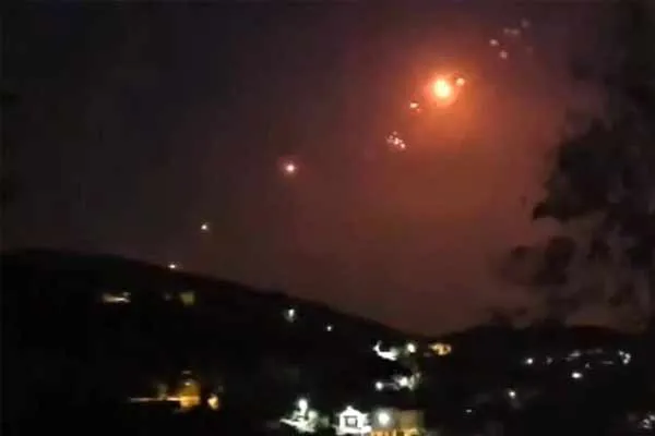 Rocket attack from Lebanon towards Israel