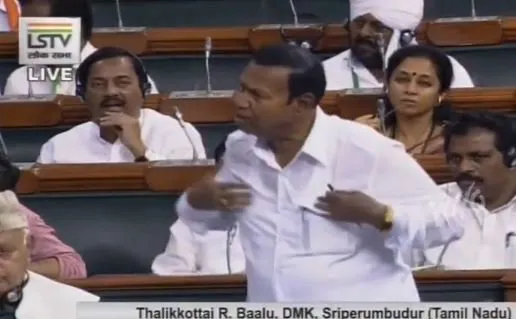 dmk mps tr balu raise the questions at lok sabha, defence minister rajnath Singh answer in kiran bedi issue  