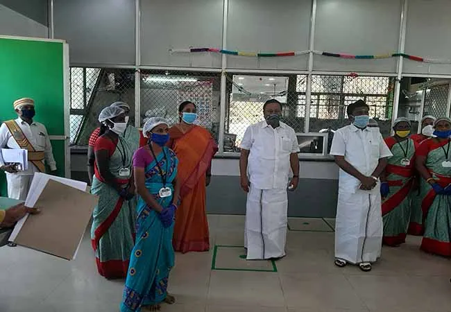 ONLINE VEGETABLES PURCHASE PEOPLES MINISTER SREENIVAASAN PRESS MEET 