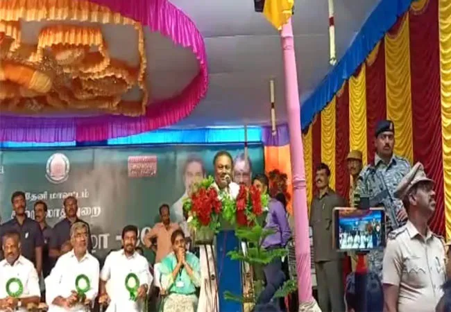 THENI SARAL FESTIVAL MINISTER DINDIGUL SREENIVASAN SPEECH 