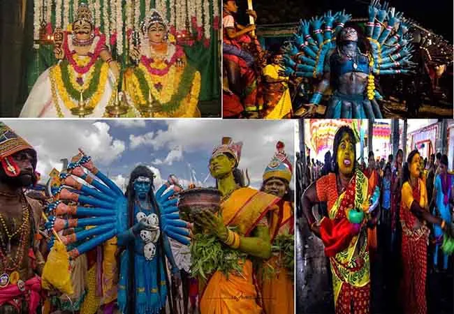  The world famous bunch   Mutharamman Temple Dasara Festival started!