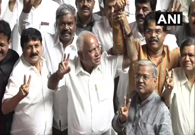 KARNATAKA BJP LEADER YEDDYURAPPA MEET WITH GOVERNOR VAJUBHAI VALA