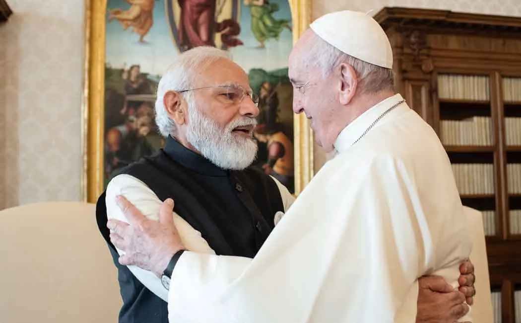 NARENDRA MODI - POPE FRANCIS 