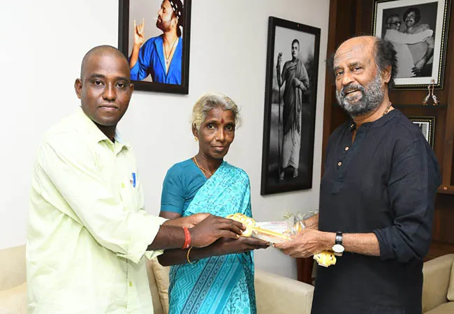 nagai district actor rajinikanth donate the home 10 families 