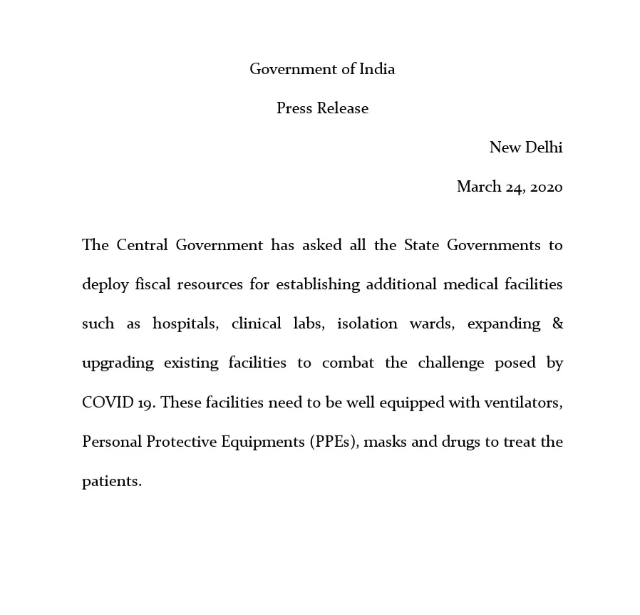 state governments union government circular issued 