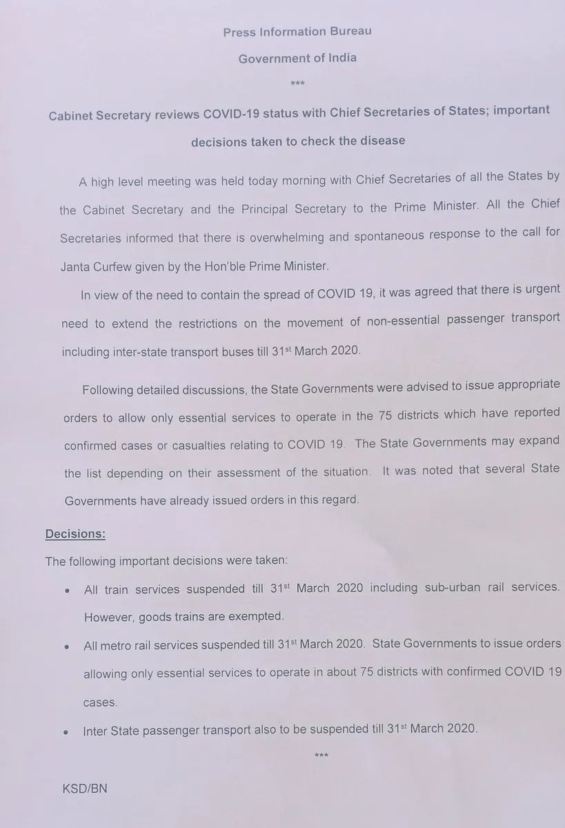 STATES TRANSPORT STOP UNION GOVERNMENT ANNOUNCED 
