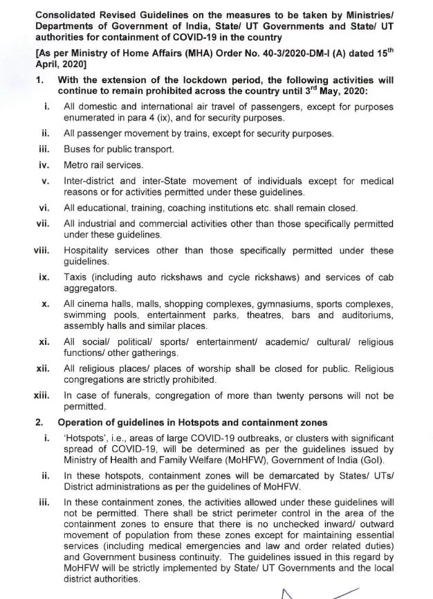 CORONAVIRUS PREVENTION CURFEW GUIDELINES RELEASED MOH 
