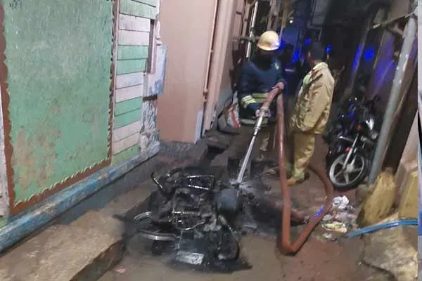 beaten on DMK executive house in Trichy