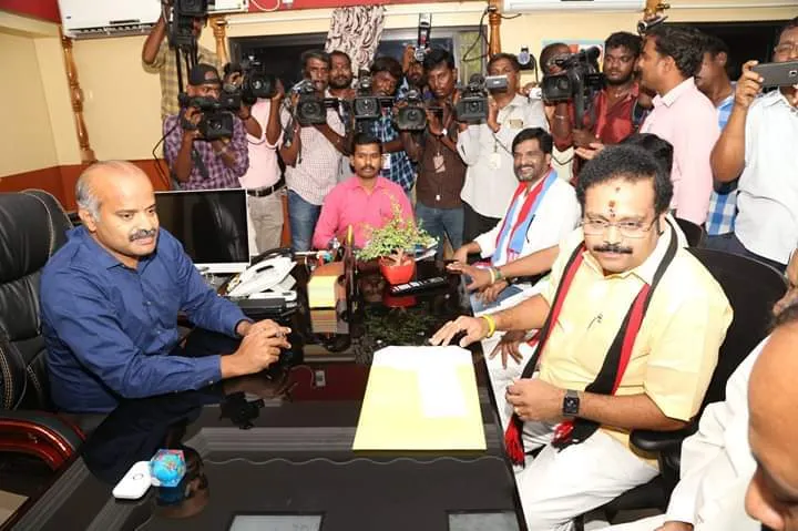VELLORE LOK SABHA ELECTION DMK CANDIDATE KATHIR ANAND NOMINATION FILE FOR TODAY