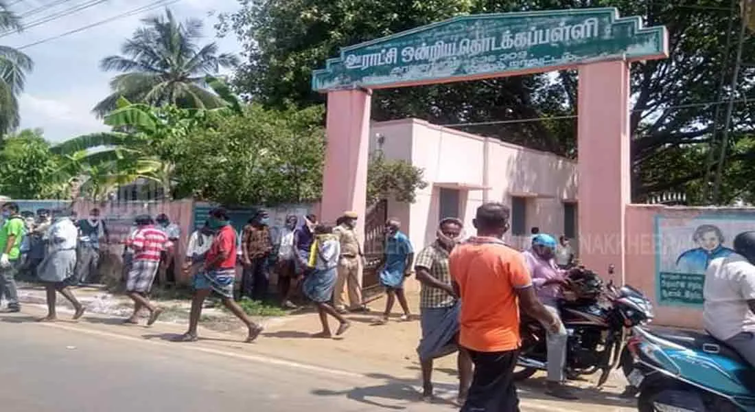  Salem: Liquor token at Government School! ;Academic Inquiry !!
