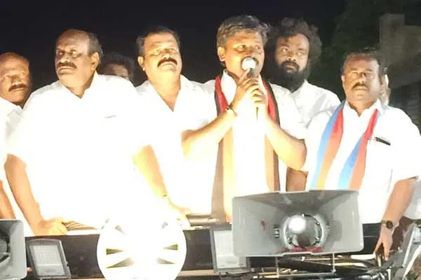 Arun Nehru campaign Strengthen the hand of Cm stalin who is doing good to the people