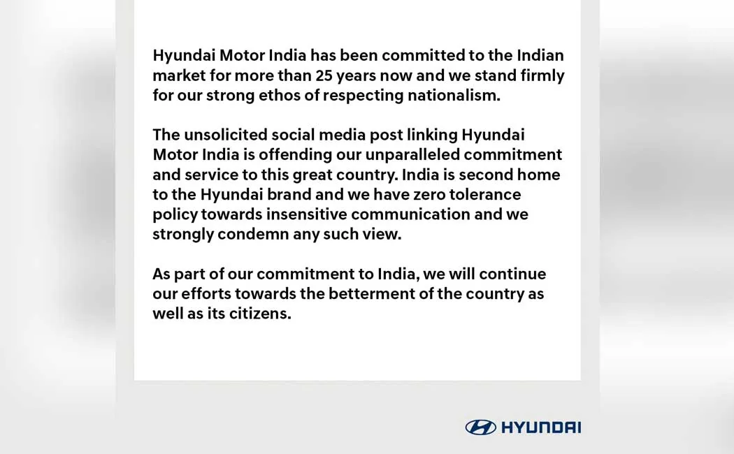 Trend 'BoycottHyundai' ... explained by Hyundai India
