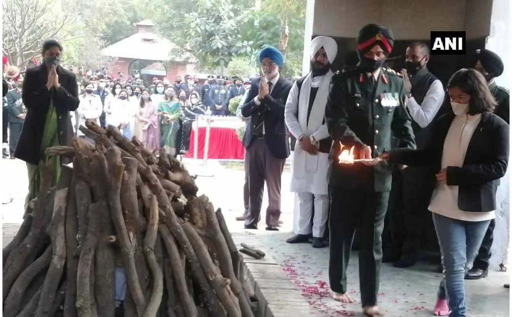 Lieutenant Colonel Harjinder Singh cremated!