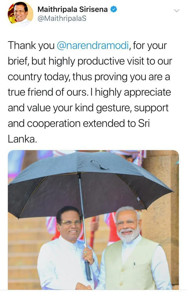 modi srilanga visit ...