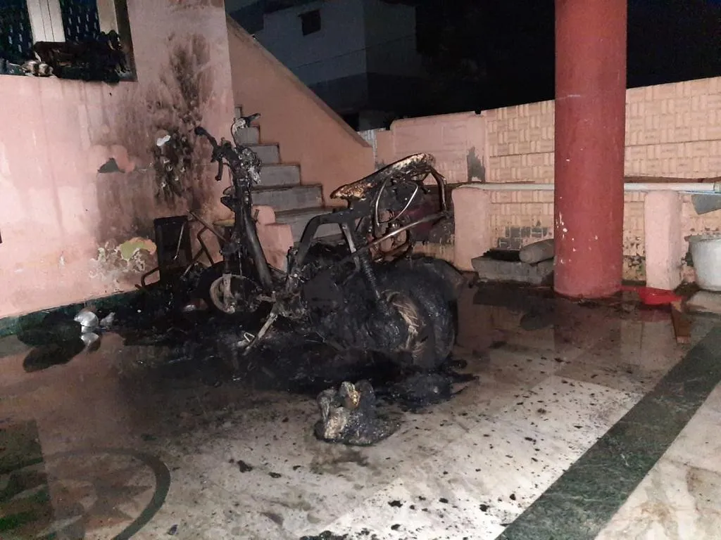 Hindu munnani person who burned his bike  won for the post in the party