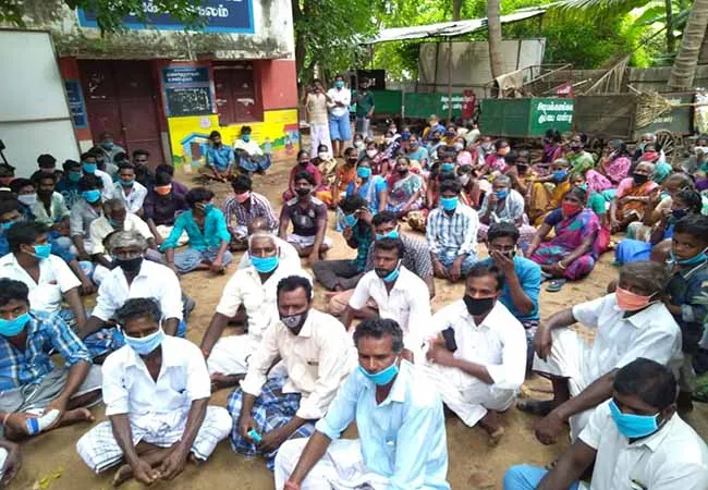 thiruvarur lake cleaning panchayat president peoples 