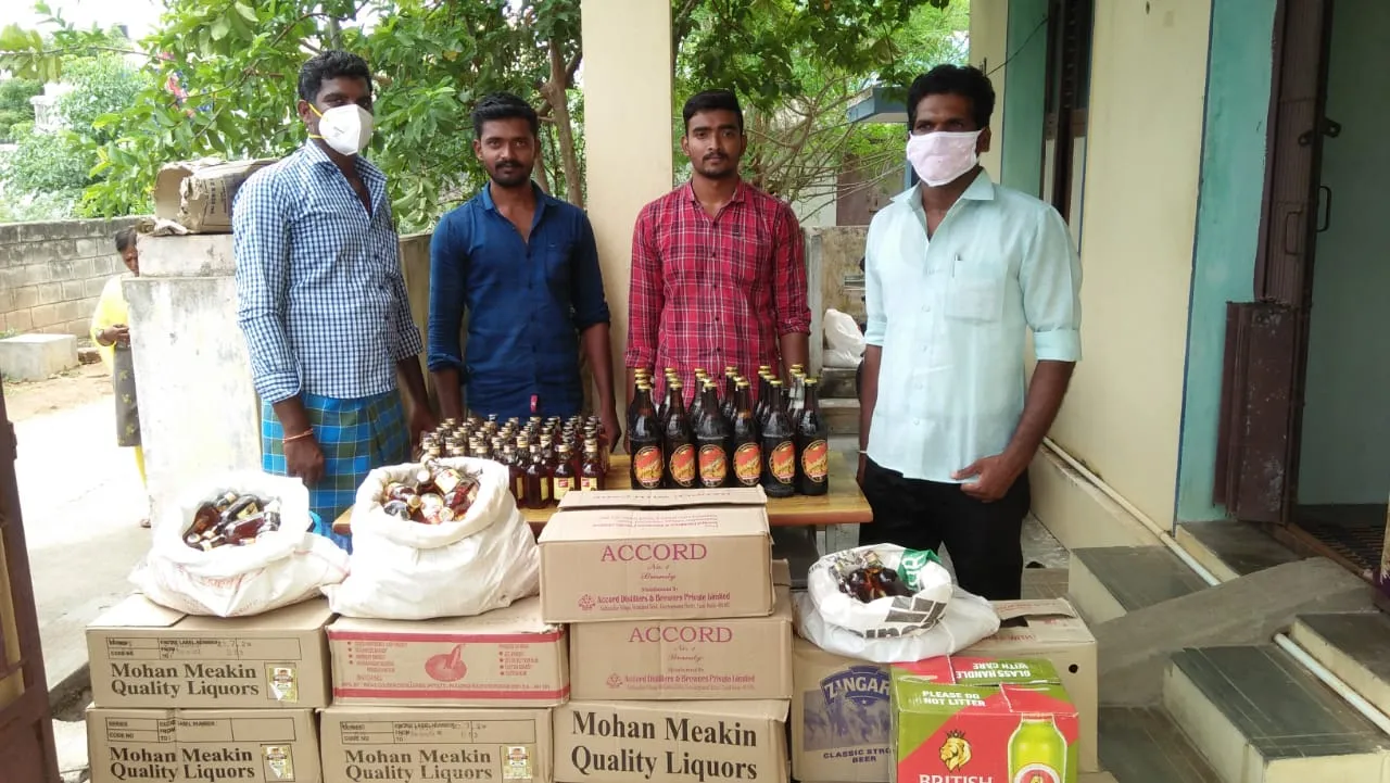 Liquor captured
