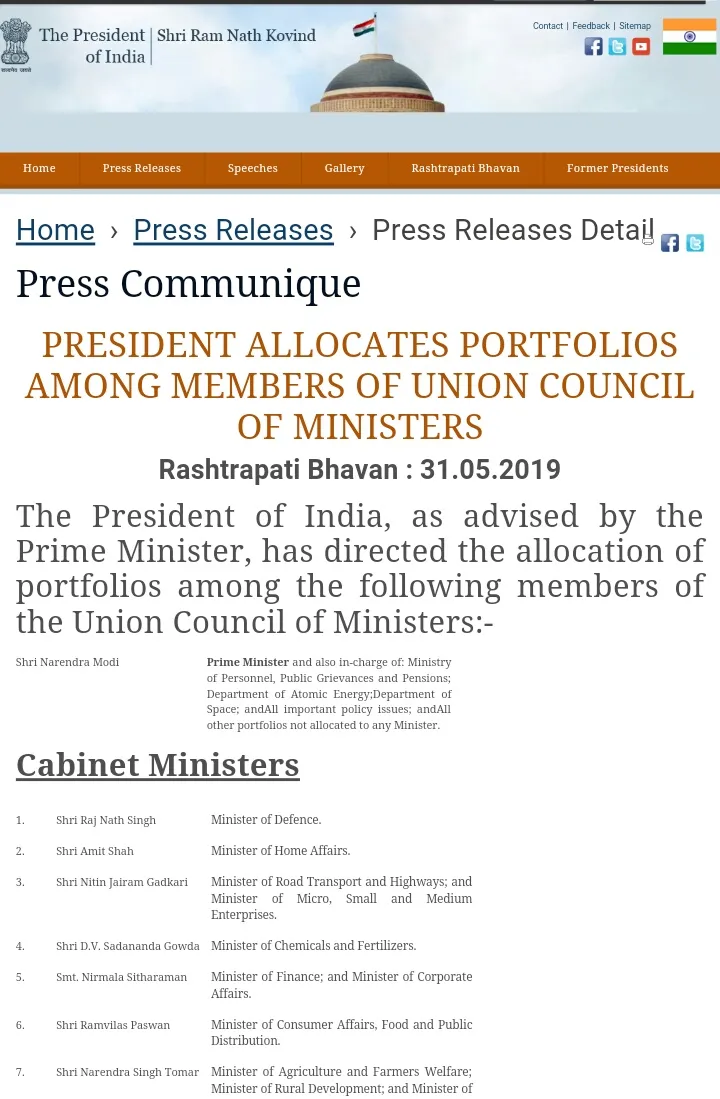 pm cabinet