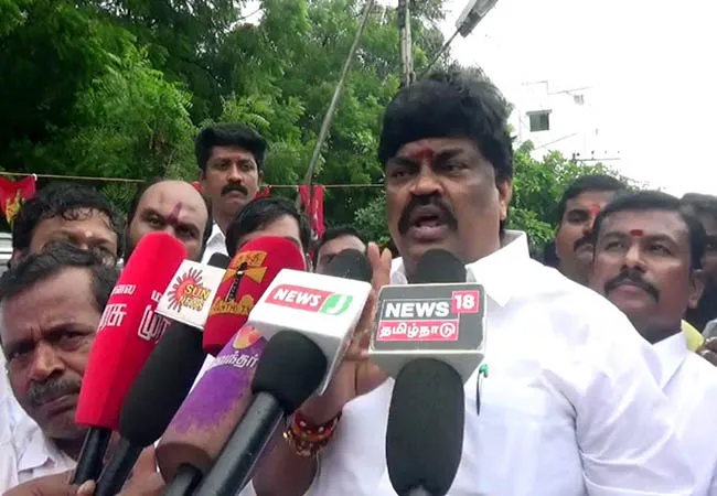 DMK PRESIDENT MK STALIN  MINISTER RAJENDRA BALAJI SAID 