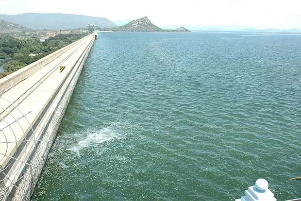 SALEM DISTRICT METTUR DAM WATER LEVEL RAISED FULLY WATER