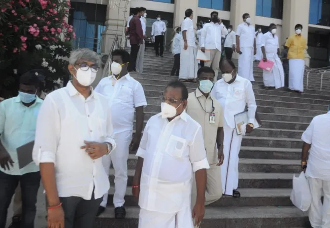 TN ASSEMBLY ADMK AND DMK MLAS SWORN OATH CEREMONY 