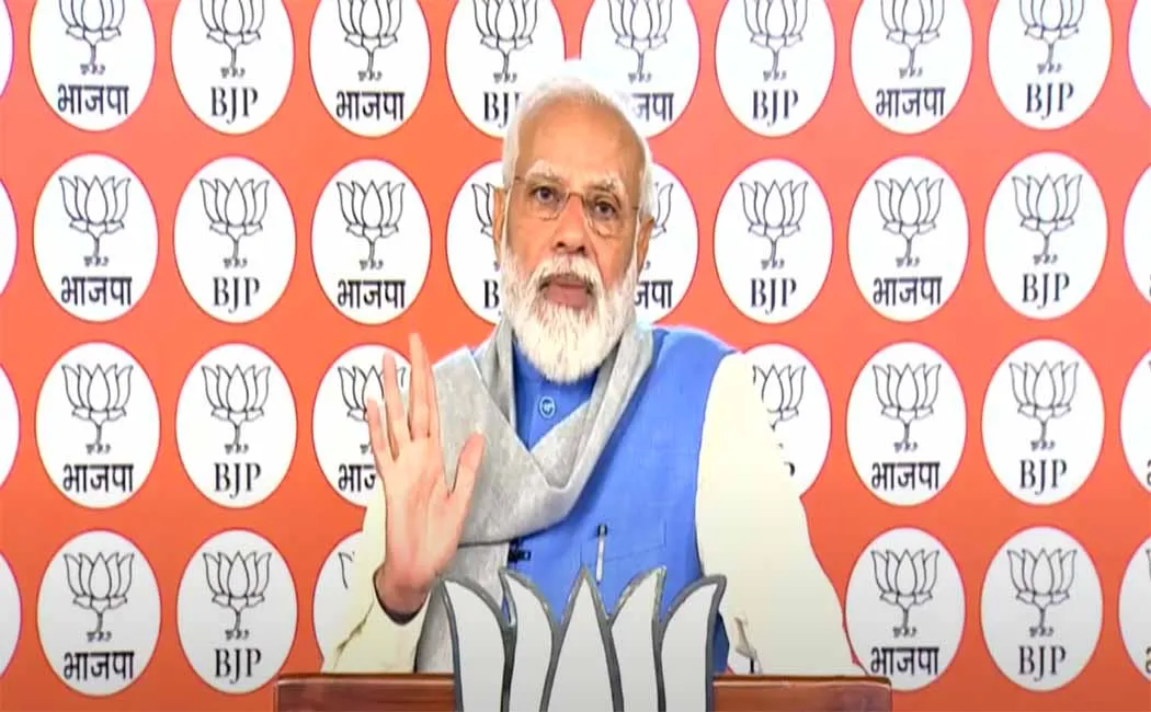 UNION BUDGET EXPLAIN BJP LEADERS PM NARENDRA MODI VIDEO VIA 