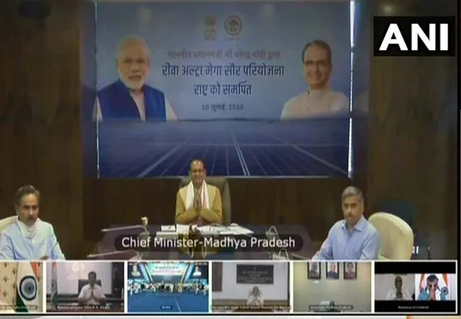 ASIA LARGEST SOLAR PLANT MADHYA PRADESH PM NARENDRA MODI 