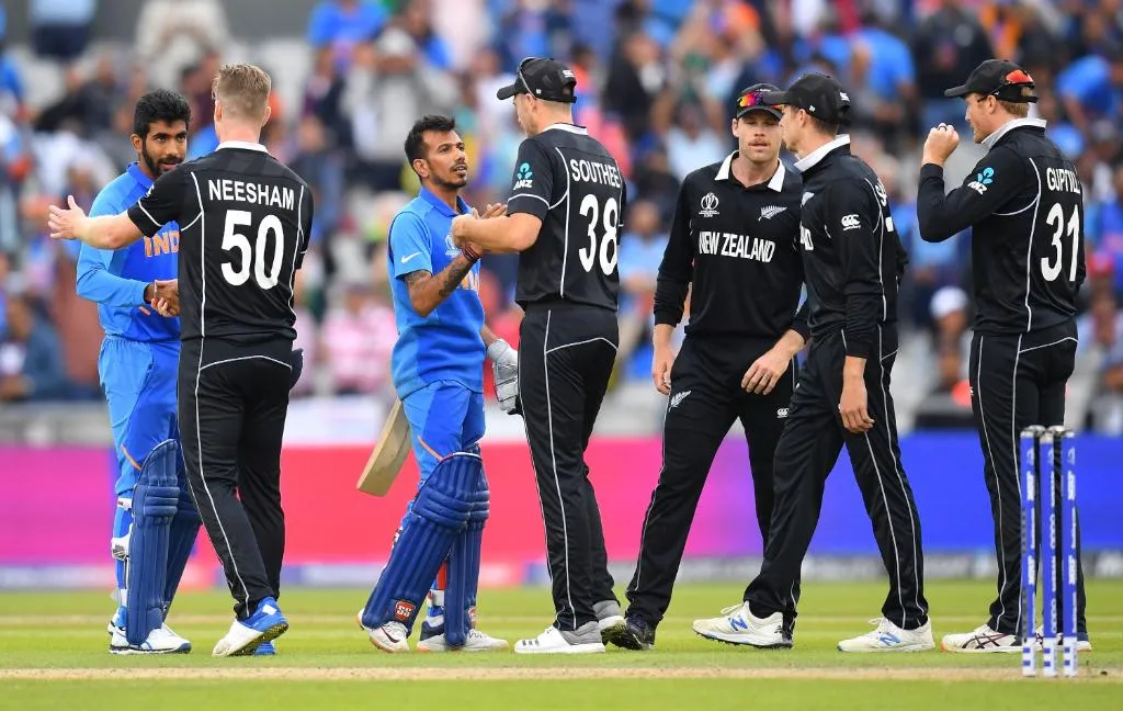 INDIA VS NEW ZEALAND SEMI FINAL MATCH NEW ZEALAND WIN INDIA TEAM CAPTAIN VIRAT KOHLI  