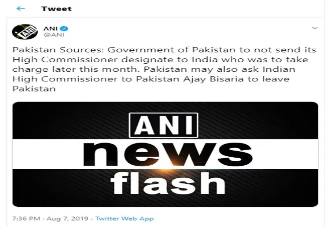  send back Indian ambassador