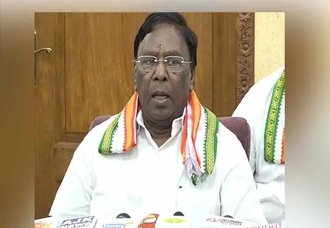 PUDUCHERRY CM NARAYANASAMY PRESS MEET 