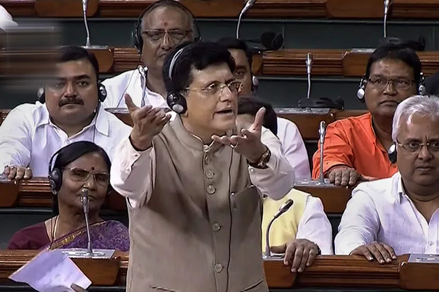 parliament session railway minister piyush goyal said rail compartment camera insert 