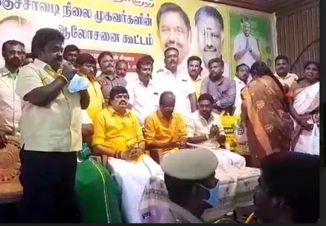 VIRUDHUNAGAR DISTRICT ADMK MINISTER RAJENDRA BALAJI AND RAJAVARMAN MLA 