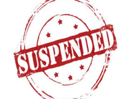 Suspended