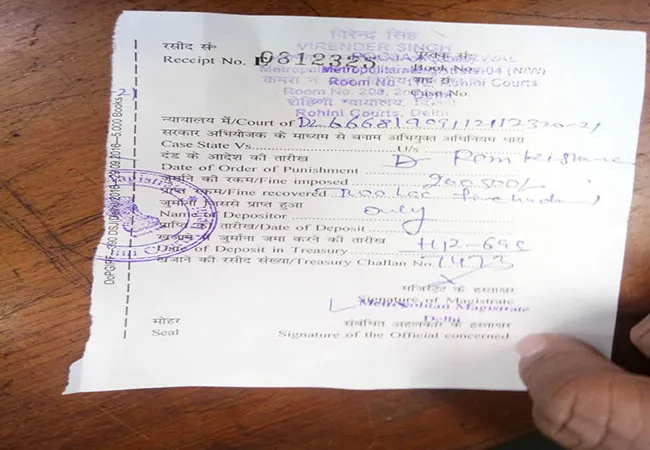 Delhi A truck driver challaned Rs 2,00,500 for overloading