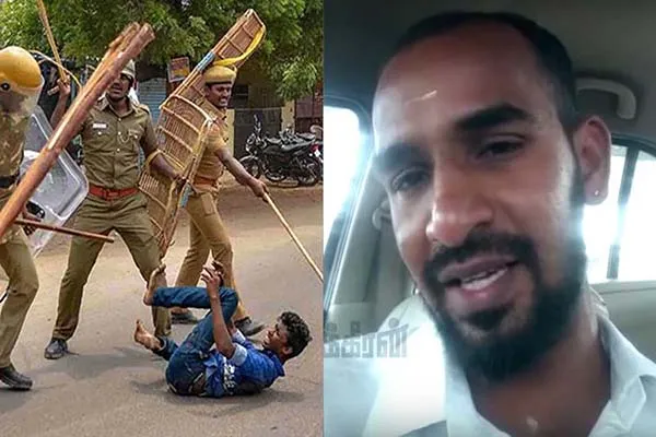 police brutal attack 