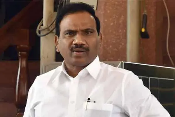 Congress condemns A. Rasa speech on jai shri Ram