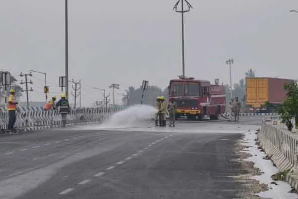 People were scared because five thousand liters of diesel ran on road 
