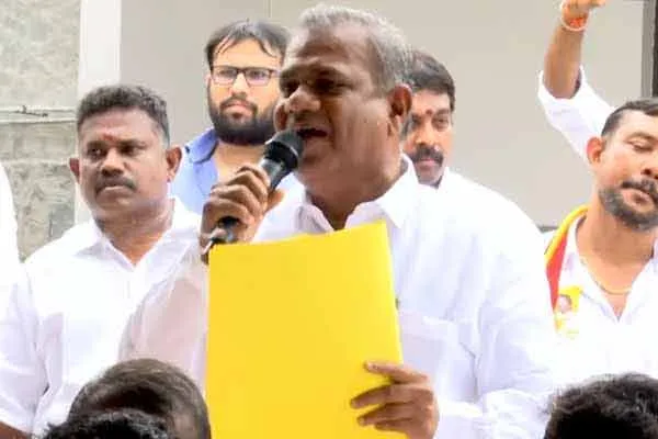 N. Anand inspects  venue where booth committee will be held  Vellore dark