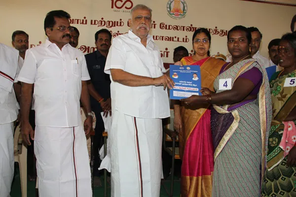Minister I. Periyasamy said that  DMK govt has achieved a record by providing 25 lakh housing plots
