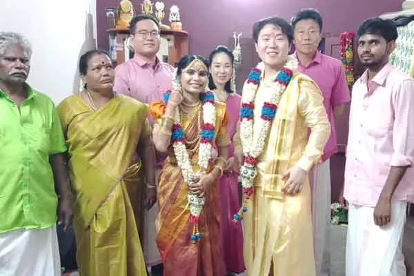 Karur woman married to South Korean man