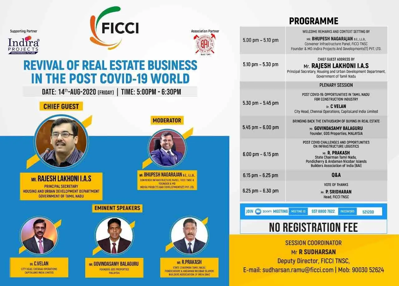 ficci webinar about future of real estate after covid 19