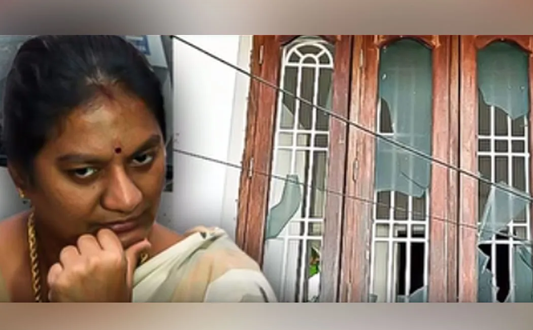 Sasikala Pushpa's house and car vandalized