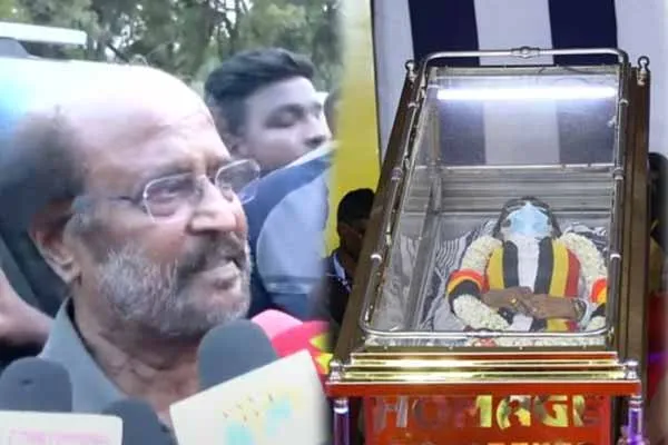 Rajini Pays Tribute to Vijayakanth