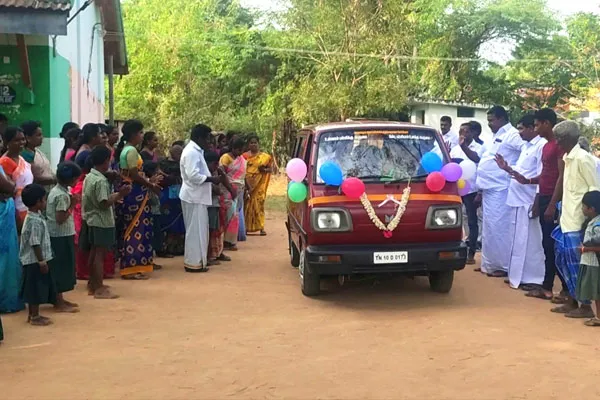  youth council bought a van for government school students who fulfilled their friend's wish