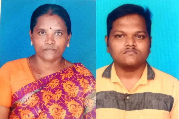 Son and wife lost their lives  while  father was arrested in a theft case 