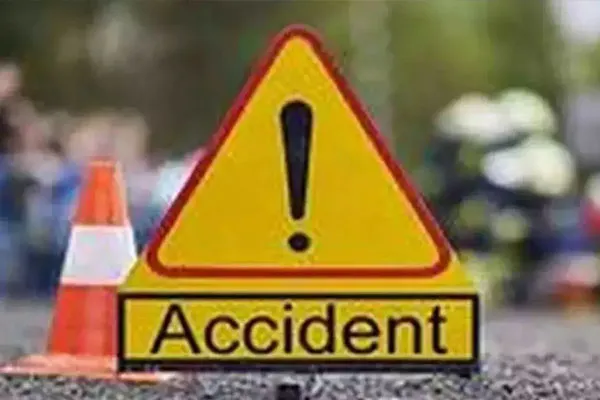 car hit a woman at a petrol station