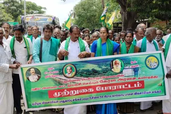 central govt negotiations were cancelled due farmers struggle Mullaperiyar dam issuea