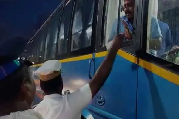 Government buses are regularly fined for violating traffic rules