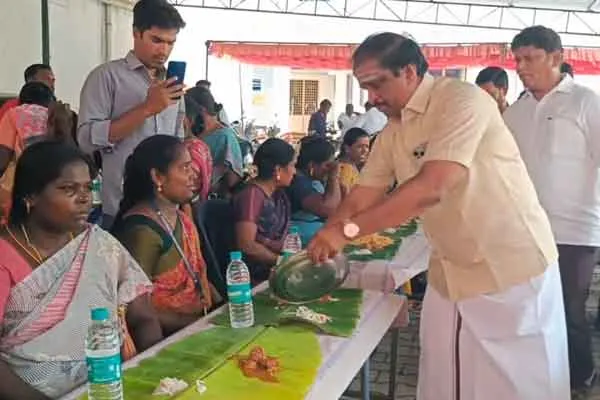 Alleged exploitation of workers labour by serving biryani to cleaners